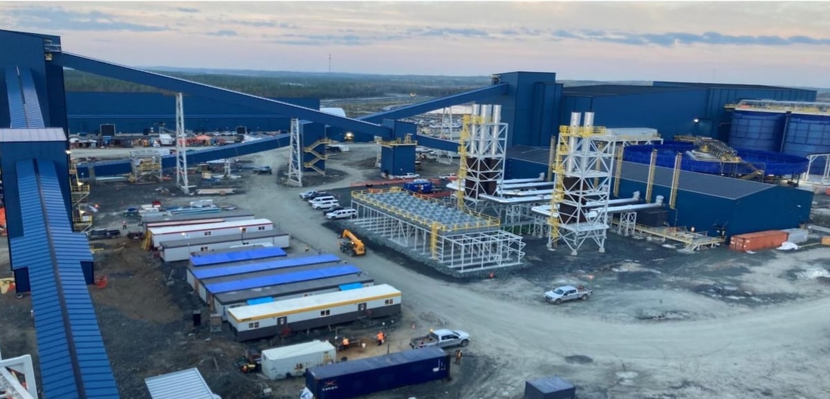 Chantier du site minier d'Equinox Gold