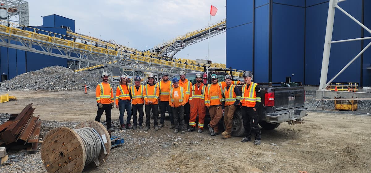 Équipe de STIM chez Equinox Gold pour un soutien à la maintenance industrielle